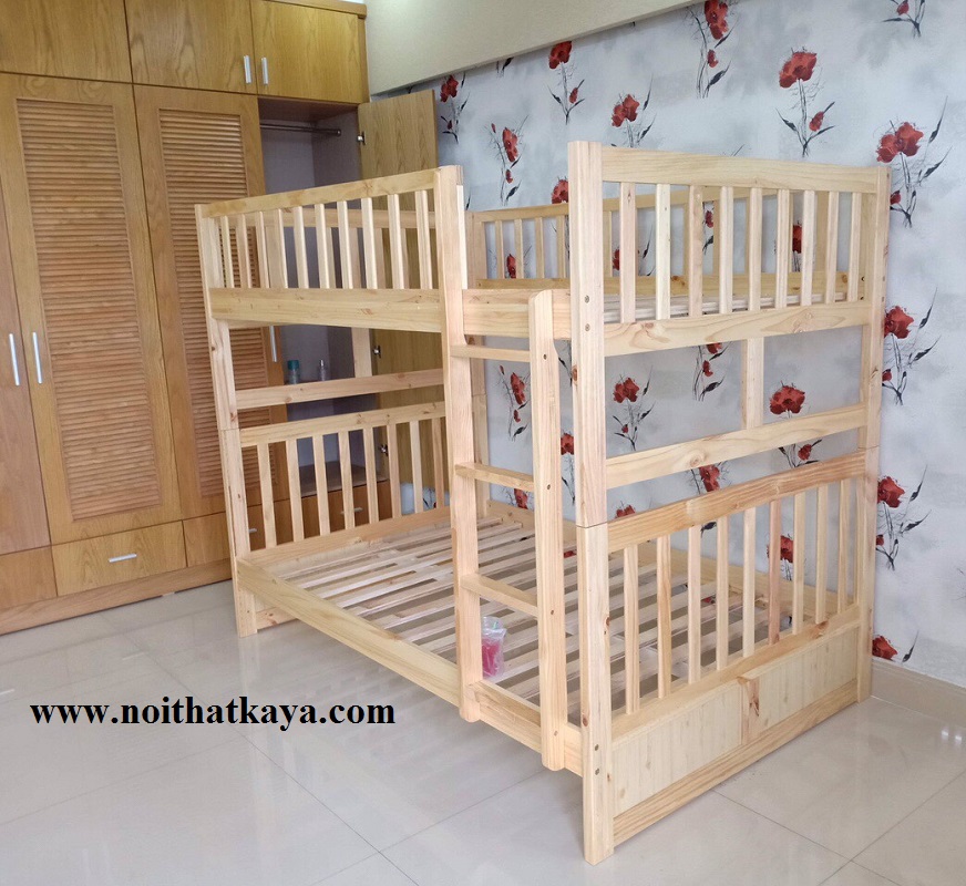 Giường 2 Tầng Xuất Khẩu Unit 1M2 (Tự Nhiên)