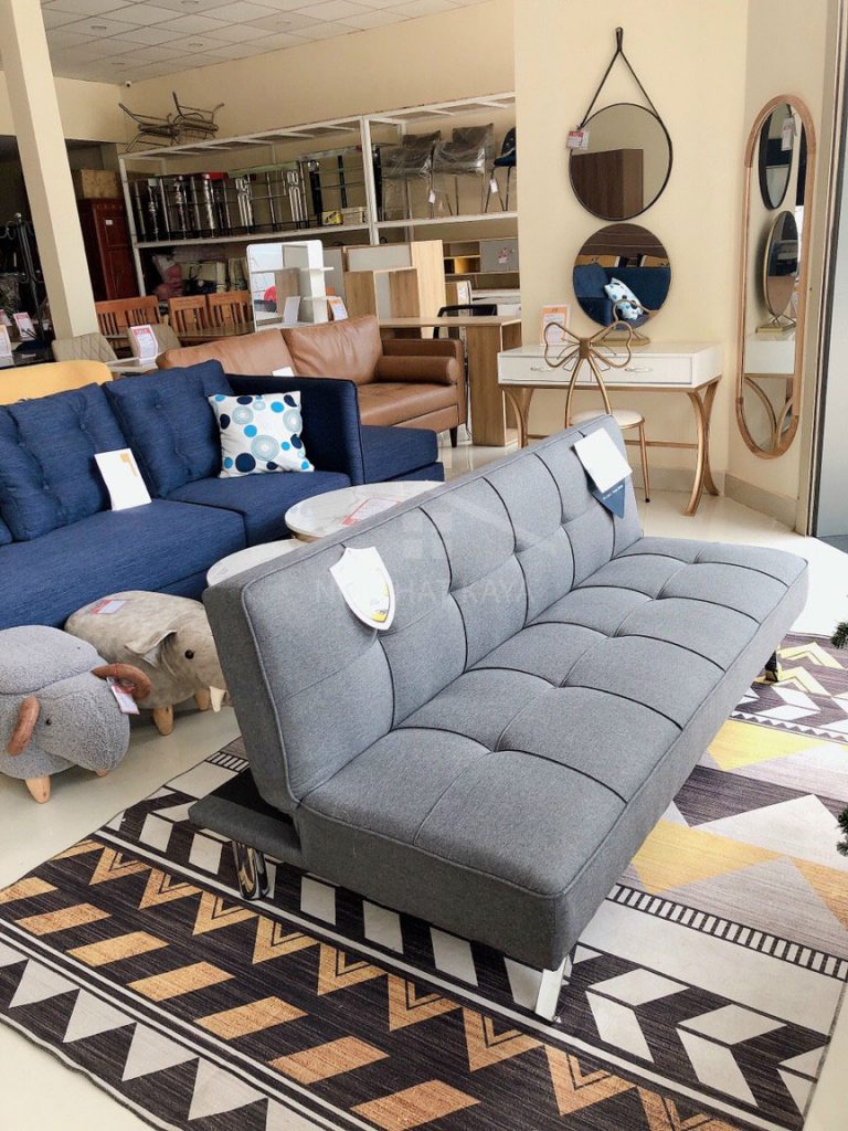 Sofa bed không tay kích thước 170×90 SFB04 màu xanh 5