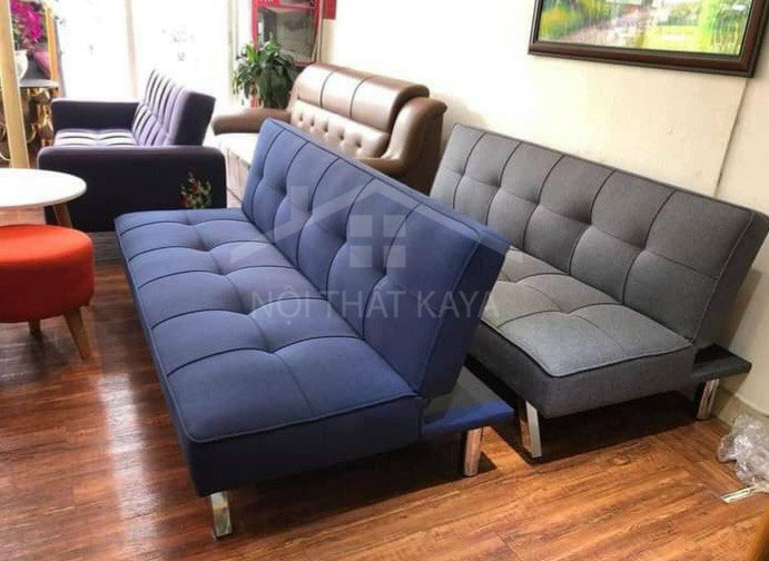 Sofa bed không tay kích thước 170×90 SFB04 màu xanh dương